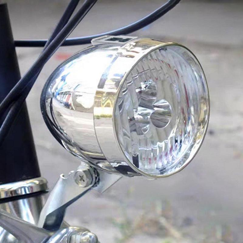 USB Charging Retro Bike Headlight Classic Mountain Bike Front Light 3 Led Bulbs Bicycle Front Lighting For Cycling Accessories