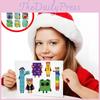 Cartoon Stickers Kids Building Blocks Digit Paster Puzzle Diy Stickers Gift Xmas