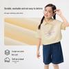 Girls' Casual Puppy Print Turn-Down Collar T-Shirt