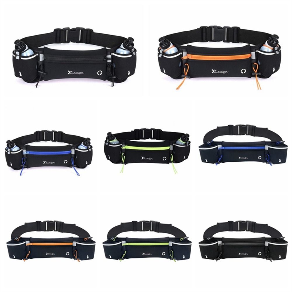 With Water Bottle Marathon Running Bag Running Belt Sports Phone Bag Running Waist Bags  Men Women