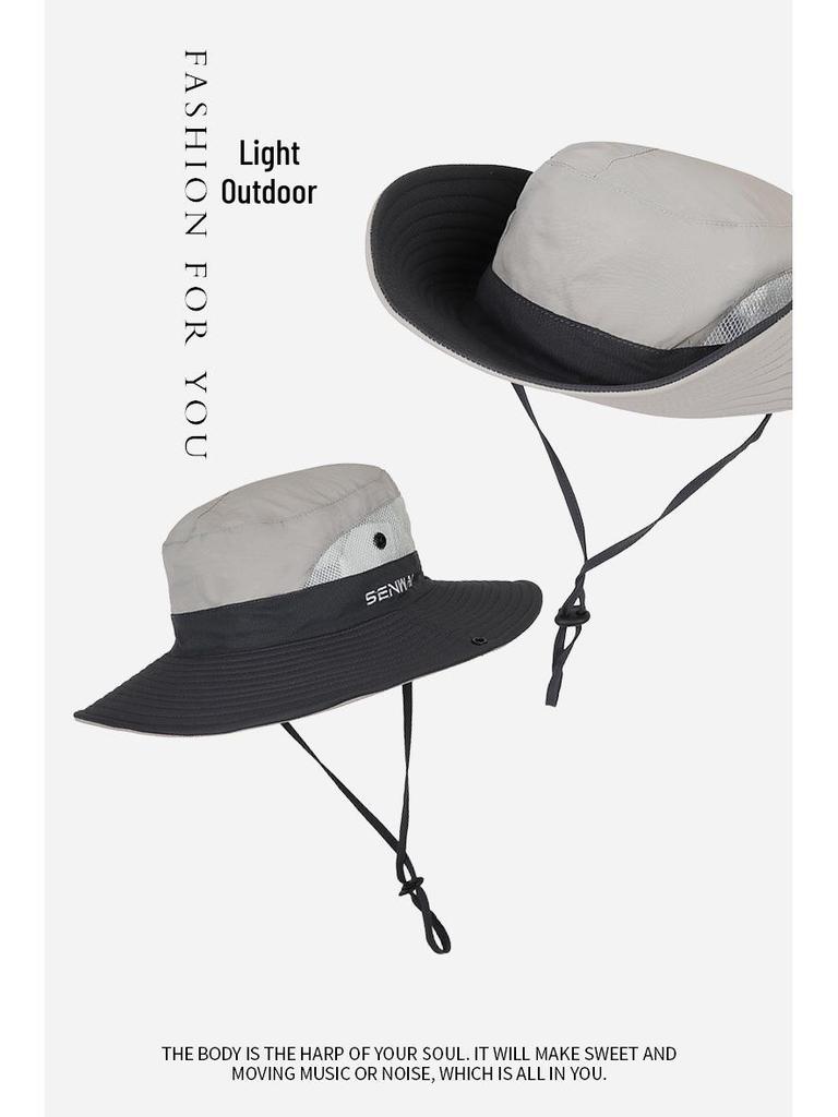 Women's Summer Outdoor Sun Hat with Ponytail Hole - Breathable, UV Protection, Parent-Child Style for Hiking