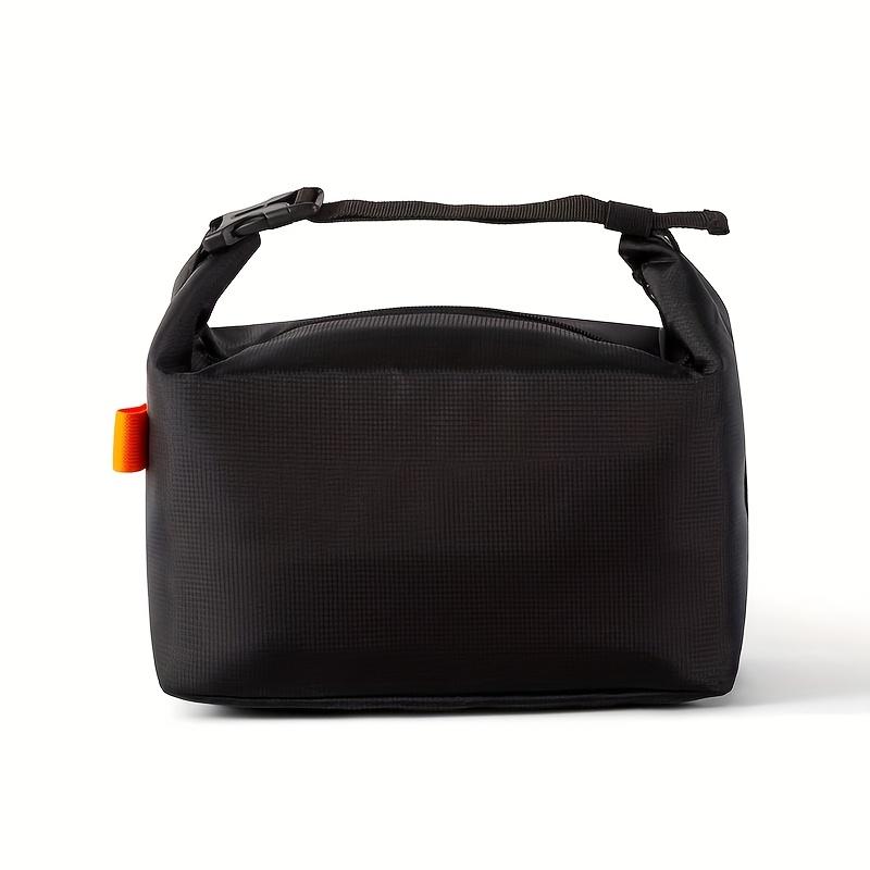 

Fashion Insulated Lunch Bag Minimalist for Office Worker/Student, Camping Picnic Food Storage, Non-Food Contact чёрный