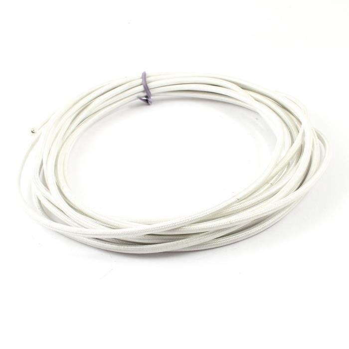 Câble tressé haute température sourcing map 2mm² fil électrique alimentation silicone 5m flexible usage domestique appareils ménager
