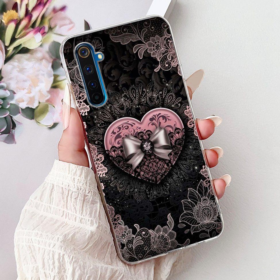 6.6" For Realme 6Pro RMX2061 RMX2063 Back Cover For Realme 6 Pro Case Clear Luxury Fashion Cute Cat Cool Funny Soft TPU Bumper