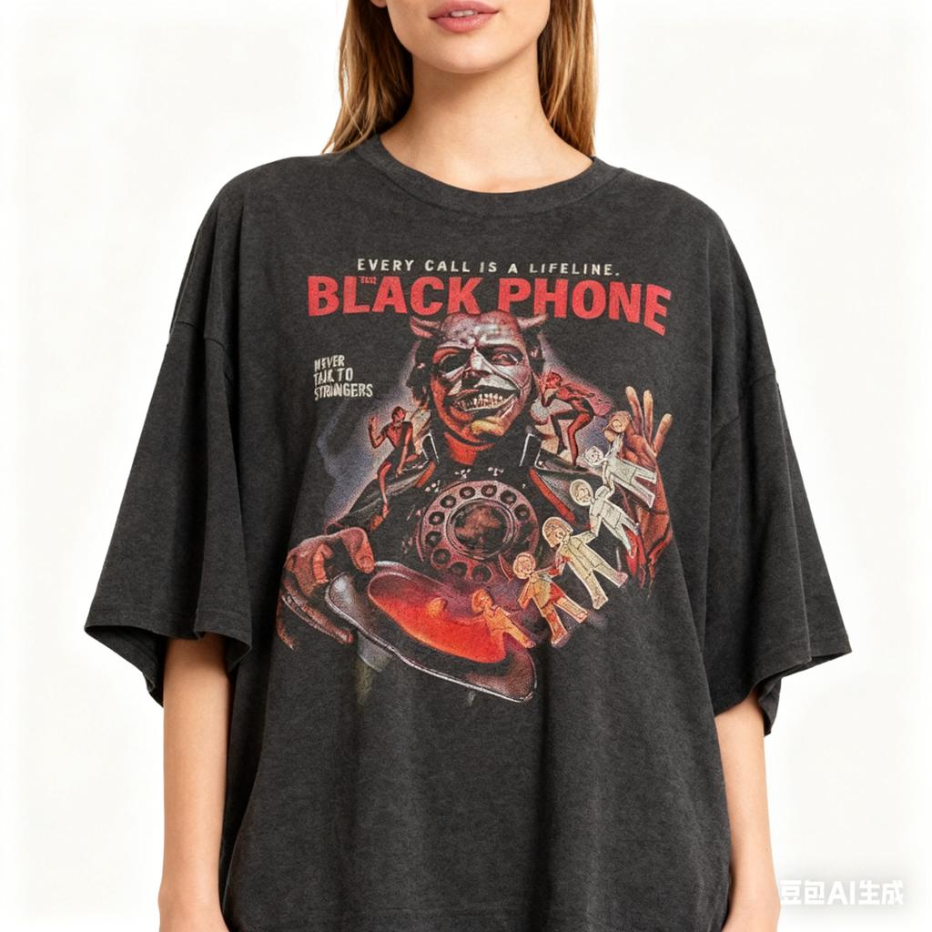 Schwarzes Telefon Film T-Shirt Horrorfilm T-Shirt Retro Film T-Shirt Film T-Shirt Liebhaber T-Shirt Horrorfilm T-Shirt Schwarzes Telefon T-Shirt
