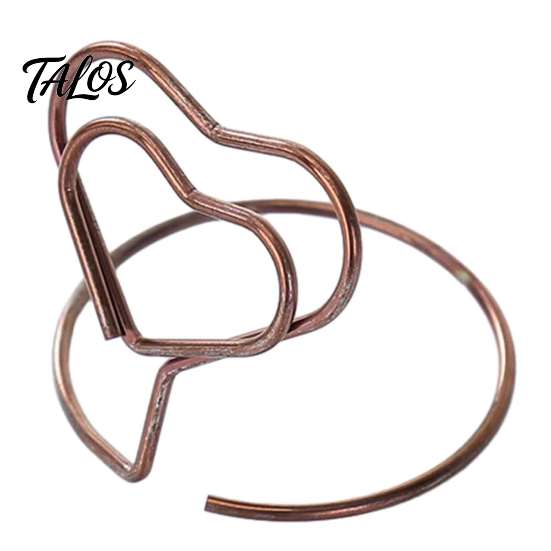 Desktop Metal Clip 20Pcs Hollow Heart Table Number Holder, Love Place Card Stand, Note Clips for Photos, Food Signs, Memo Notes, Weddings, Birthdays,