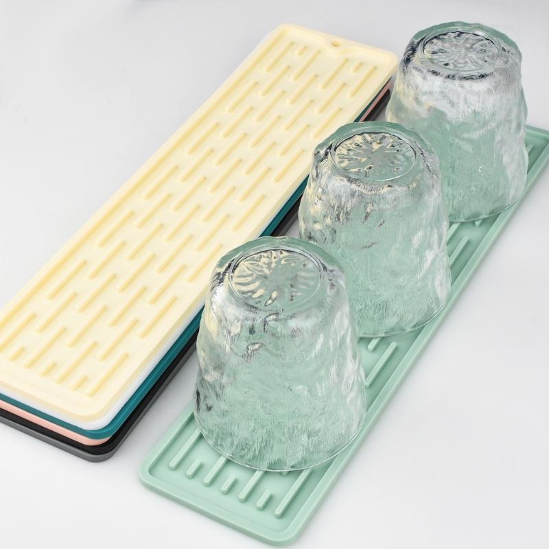 Durable Silicone Heat Mat Nonslip Dish Drainer Mat Silicone Quick Dry Pad