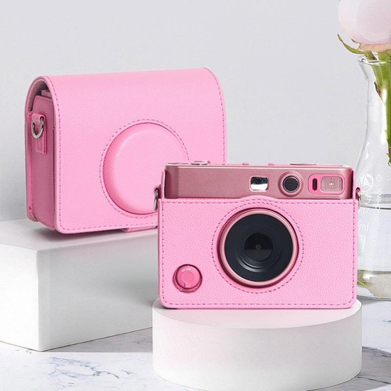 Stylish PU Leather Camera Bag for MiniEVO Camera Case Shoulder Bag with Soft AntiScratch Lining for Travel Photography