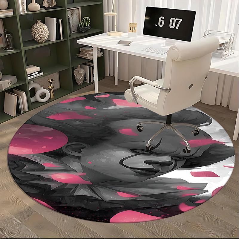 Clown Chair Mat - Round Carpet for Home Decor, Office Use, Living Room, Bedroom, Gift Idea0236b