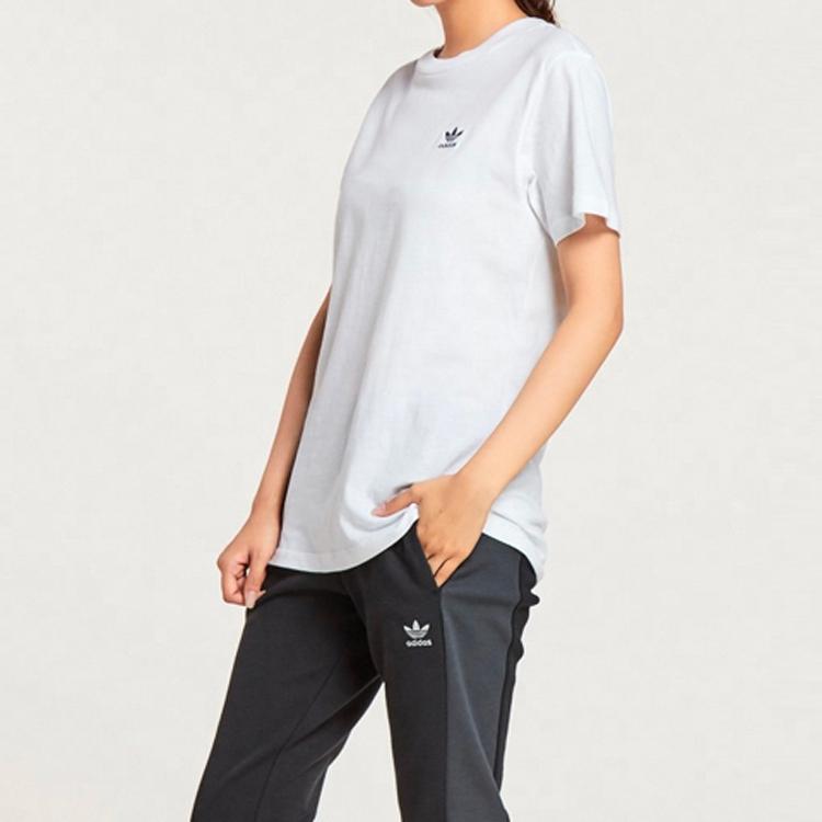 Adidas Originals Trefoil Pullover Round Neck Short Sleeve T-Shirt Women T-Shirts White CE1667