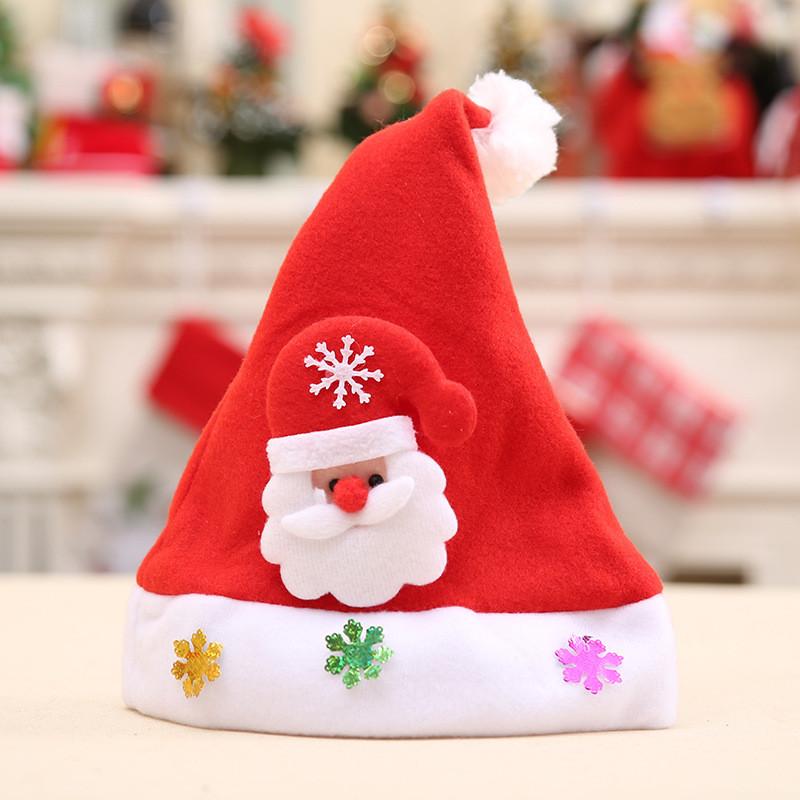 Kids Charming Christmas Hat Featuring Cute Cartoon Decorations Ideal For Parties Holiday