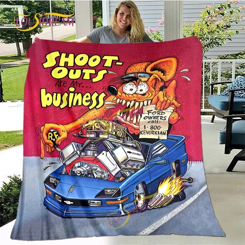 Cute Children's Holiday Birthday Gift Cartoon Rat Fink Cute Home Bedroom Decoration Thin Sofa Cover Sheets Four Seasons Blanket