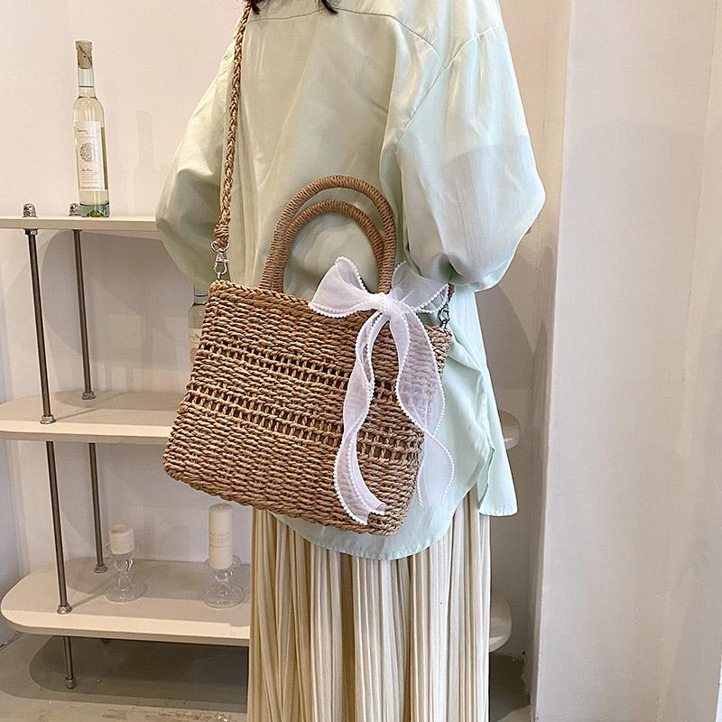 

Feminino Bohemian сумка через плечо женская летняя пляжная соломенная сумка женская дорожная модная сумка