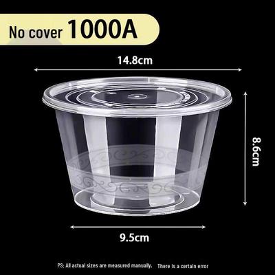 Einweg-Rundschalen aus Kunststoff (100er-Packung)
