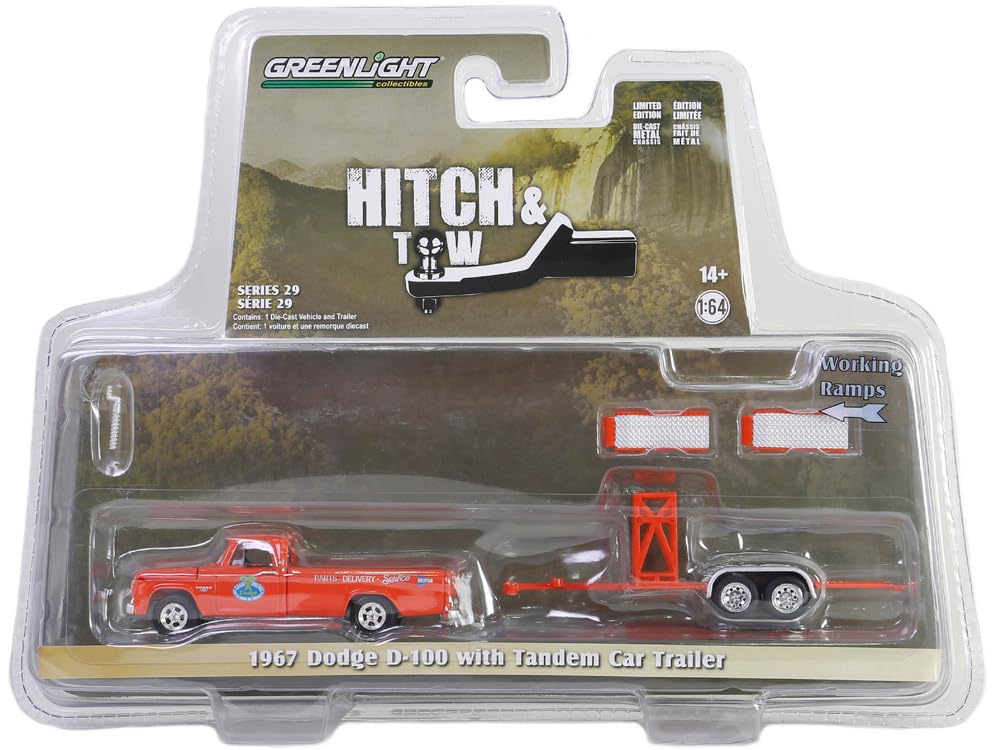 

GREENLIGHT 1964 Dodge с прицепом-тандемом D-100 32290-A [предмет]