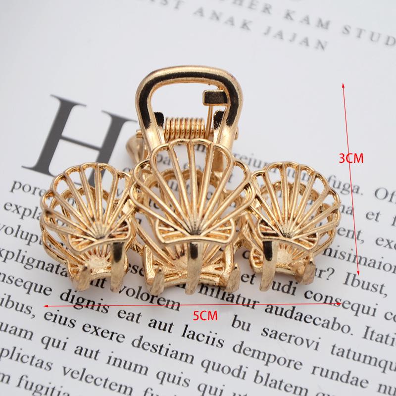 INS Minimalist Metal Claw Hairpin: Small & Medium Retro Hair Clip for European & American Styles, Korean Headwear