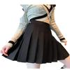 Petite Women's Summer Black Pleated A-Line Skirt High-Waisted Slimming Anti-Exposure JK Short Casual Design-forward Slimming All-match Versatile Skirt