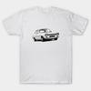 Men Black Print T-shirt Ford Escort Mk 1 In Diamond White No-Cut Transfer Paper Print Cotton Tshirt
