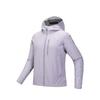 Training Series Solid Color Zip-Up Hooded Comfortable Breathable Versatile Jacket Women Jackets Purple-Smoke 162517603-3