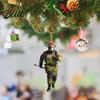 Interior Rearview Pendant Christmas Tree Firefighter Ornament with Lanyard Widely Used Decoration Car Mirror Hanging Fireman Uniform
