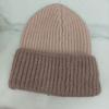 Color Matching Wool Hat Women's Autumn and Winter Versatile Cute Pullover Hat Rabbit Fur Thickened Warm Two-color Knitted Hat