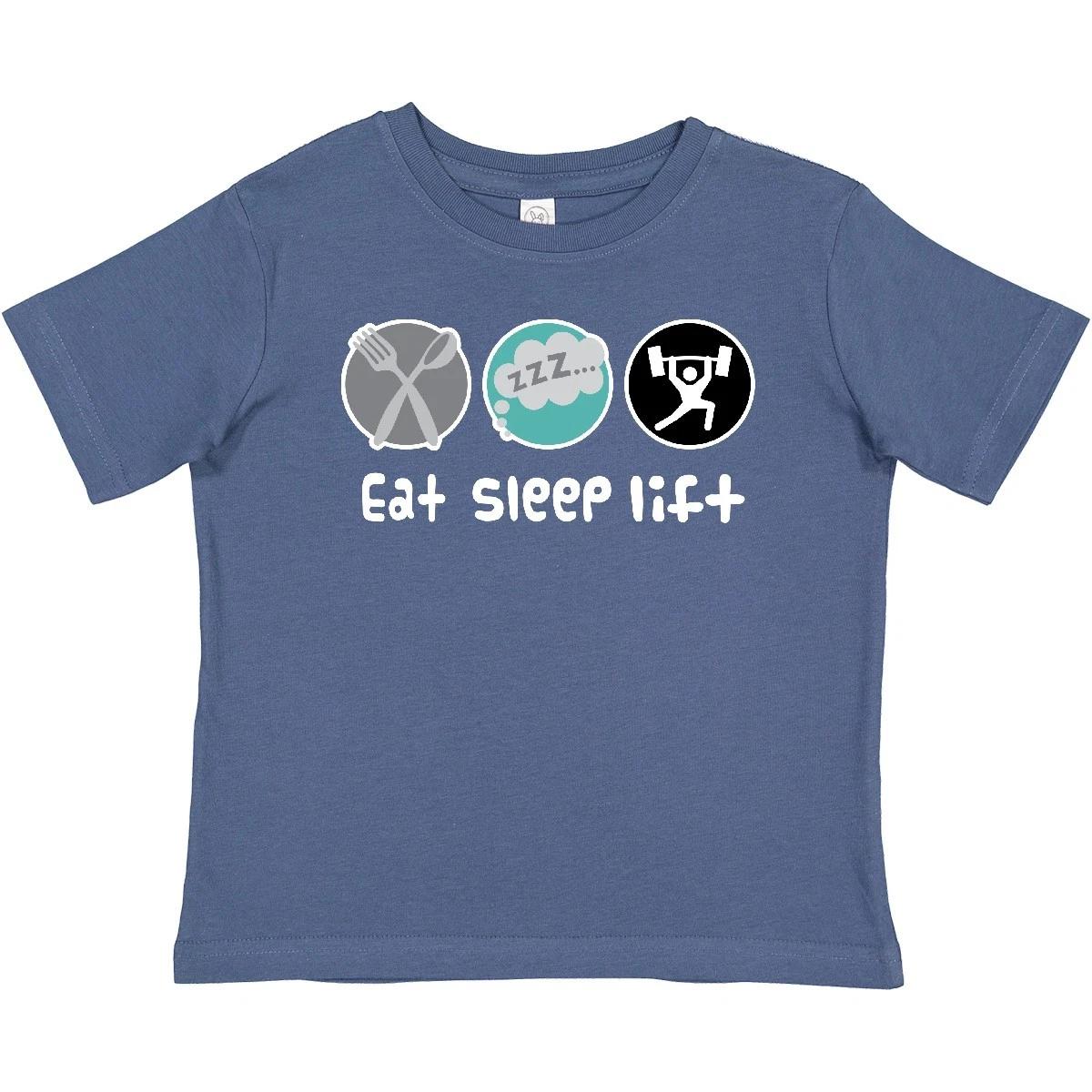 Inktastic Weightlifting Eat Sleep Lift Sports Baby T-Shirt Lifter Fitness Infant 120