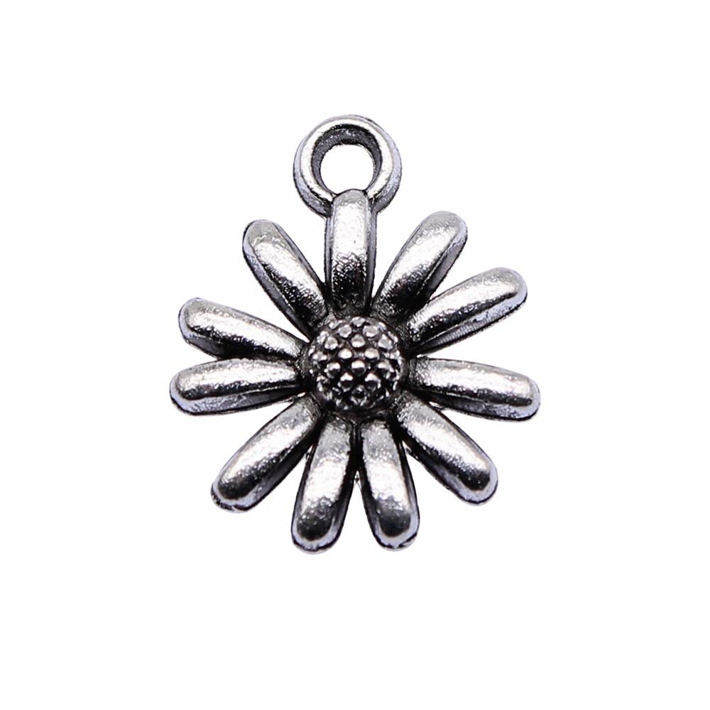 Charms Small Flower Pendants Wedding Jewelry Findings QC116
