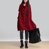 Premium Quality Women's Fashion Casual Elegant Solid Color Long-sleeved Dress Ideal For Every Occasion