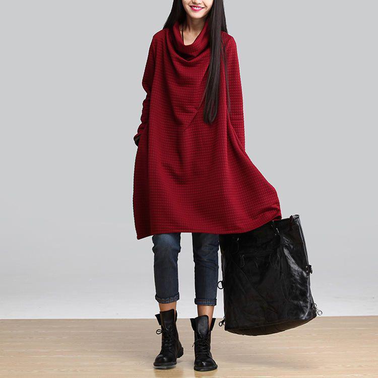 Premium Quality Women's Fashion Casual Elegant Solid Color Long-sleeved Dress Ideal For Every Occasion