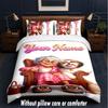 Dog Theme Custom Text Or Name 3Pcs Bedding Set,1 Flat Sheet & 2 Pillowcases Personalized Home Bedding