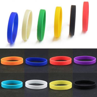 New Fashion Trendy Silicone Rubber Wristband Flexible Wrist Band Cuff Bracelet Bangle 1Pcs