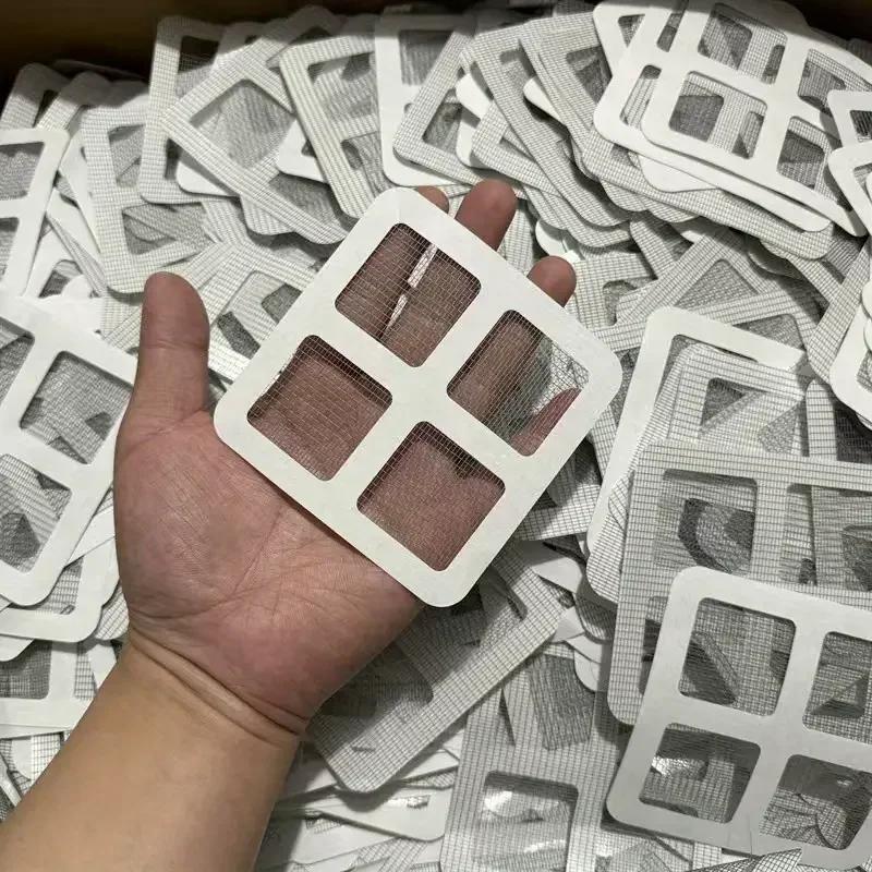 Einweg-Haarabflussfänger aus Netzgewebe, Antiblockierfilter, Bodenabläufe, Aufkleber, Duschabdeckung, Küchen- und Badezimmerspülbeckensieb, Stopper