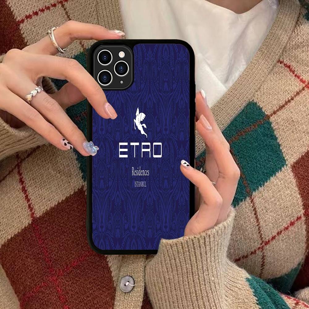 

Classic Design E-Etro For IPhone 17 16 15 14 13 12 11 Mini Pro Max Plus PC+TPU Back Phone Cover iPhone 13