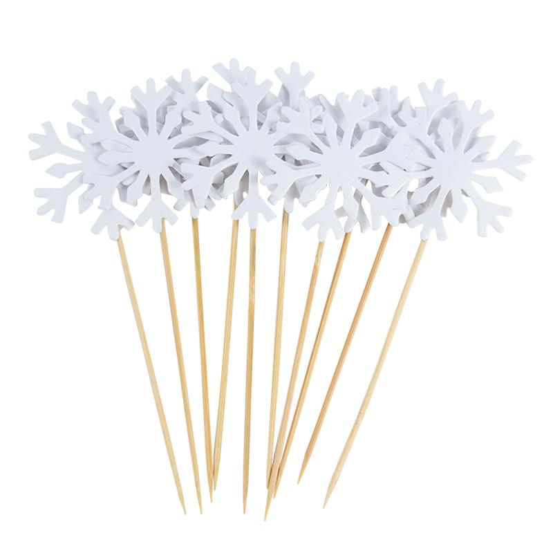 

20 шт. ледяных снежинок для кексов, украшения для рождественских детских тортов на день рождения, украшения для детского душа, свадебной вечеринки, украшения для торта на Рождество белый