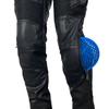 New product locomotive rider straight cycling pants anti-drop pants motorcycle waterproof windproof leather pants multi-bag overalls