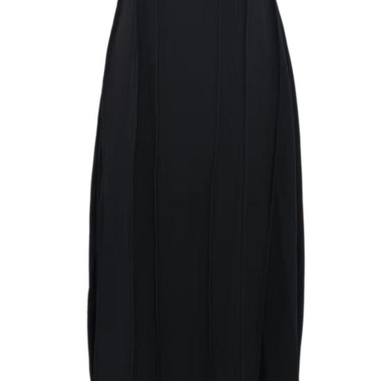 Women's Midi Summer Dress Sleeveless Crewneck A-line Swing Dress Casual Pleated Flowy Long Tank Dress