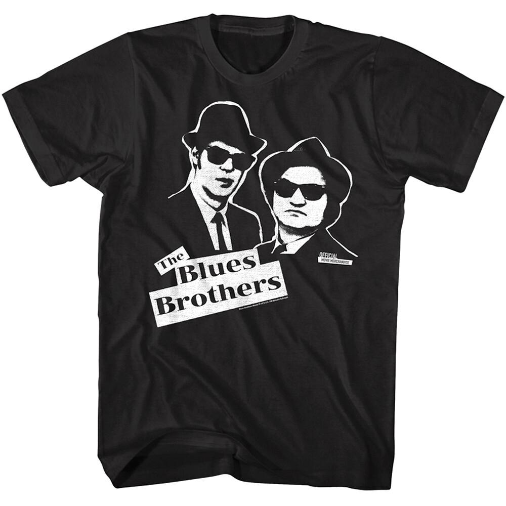Blues Brothers Jake Elwood Stencil Men T Shirt Belushi Aykroyd Last Exit XL