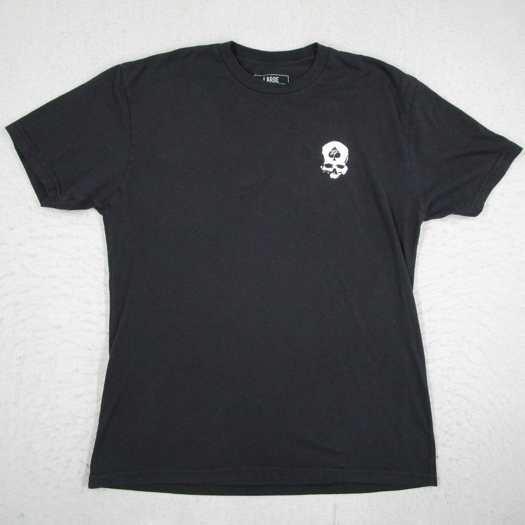 Zero Foxtrot Primal Instinct T-Shirt Mens Large Black Skull Graphic Short Sleeve