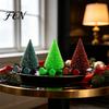 Colorful Festive Home Decor Christmas Tree Figure, Flexible Movable Joints 3D Printed Detailed PLA Ornaments Ornament, Creative Atmosphere Figure for