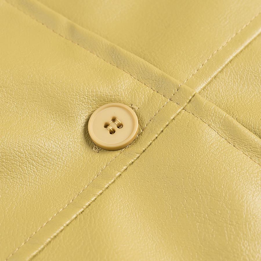 2025 European & American Spring PU Jacket & Midi Skirt Set for Women