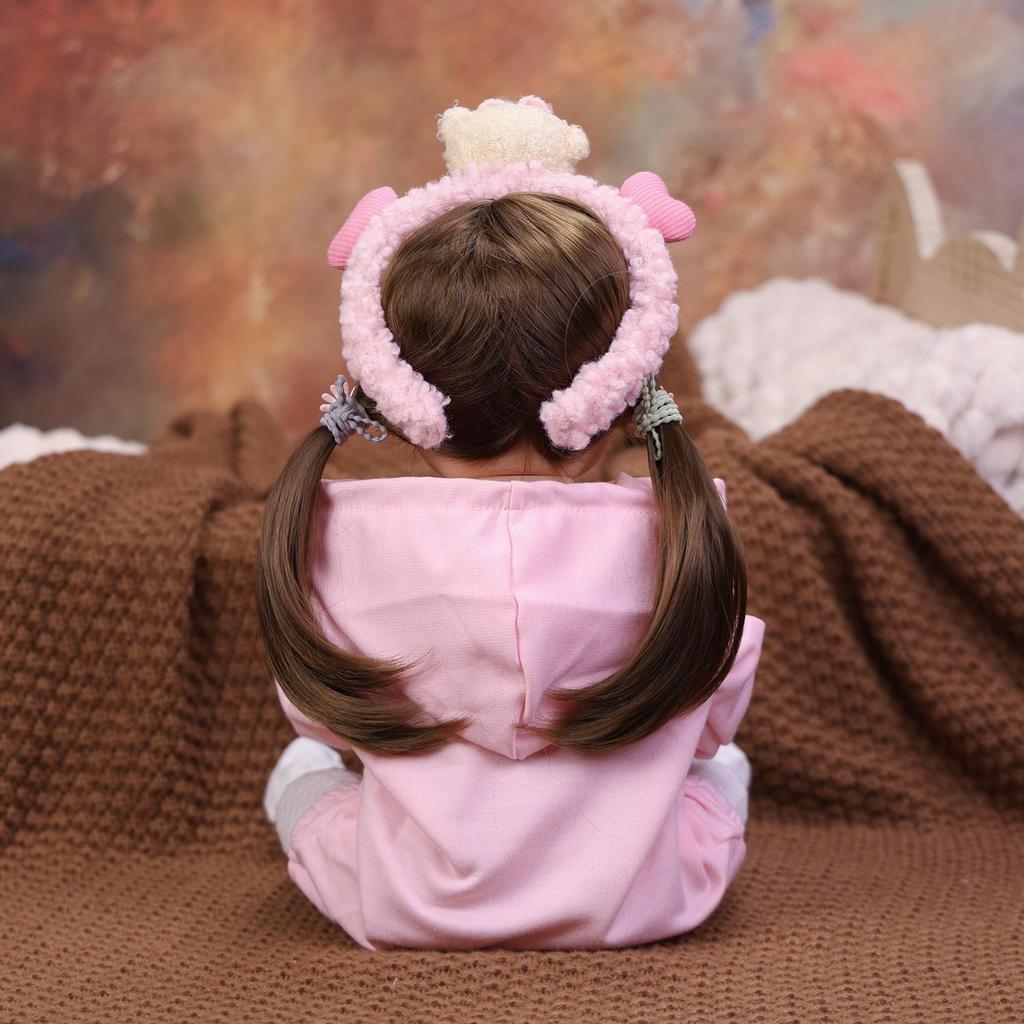 Realistic 22 Inch Smiling Reborn Baby Doll Full Silicone Vinyl Looks Real Princess Newborn Babies Doll Toy for Kids