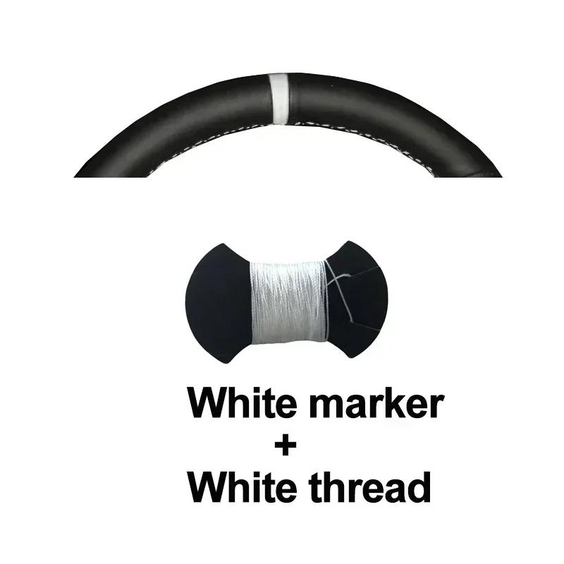 New DIY Hand Stitched Leather Steering Wheel Cover For Renault Captur 2019-2026 2026 Microfiber Leather Customize Accessories
