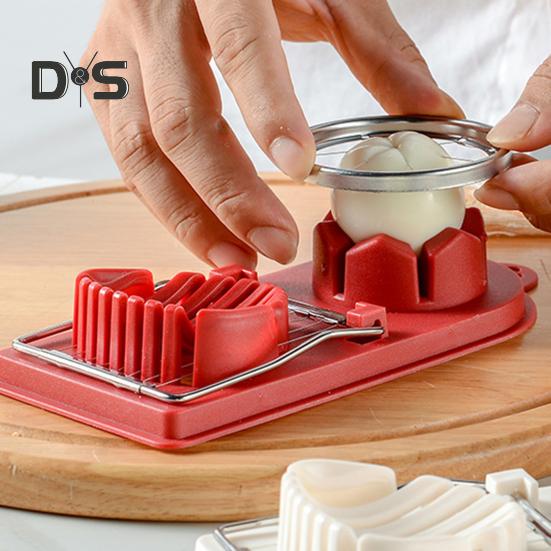 Kráječ na vejce 3 v 1 se závěsným otvorem Potravinářské potřeby BPA Free Odnímatelný řezací drát Kráječ na vařená vejce Kráječ do kuchyně