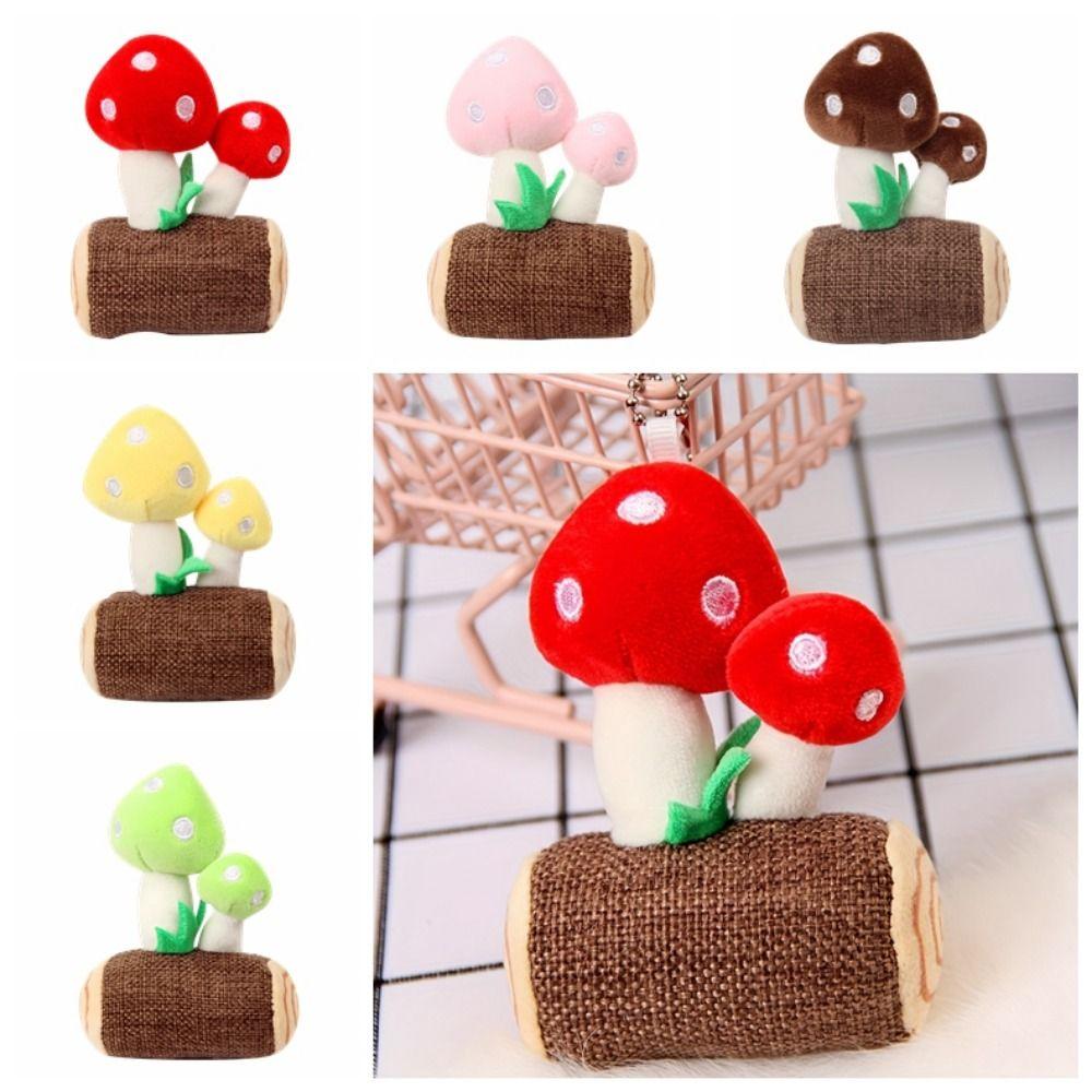 

Брелок с имитацией грибов, плюшевый брелок с грибами для девочек