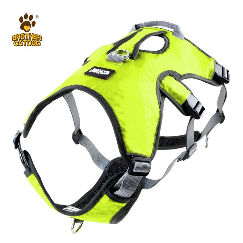 Adjustable Dog Harness Vest With Front Control Handle Medium Large Breeds Anti-Pull Escape-Proof Nylon Chest Strap