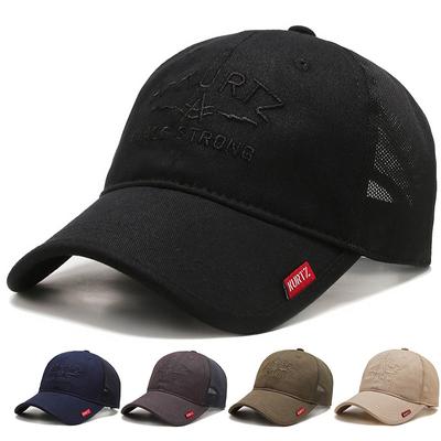 Herrenmütze Frühling Sommer Netz Baseballkappe Schirmkappe Blau Sport Sonnenschutzmütze Großhandel
