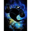 Disney Diamond Painting Genie Neon Art Painting, Cartoon 5D Diamond Cross Stitch Mosaic Home Decor Gift