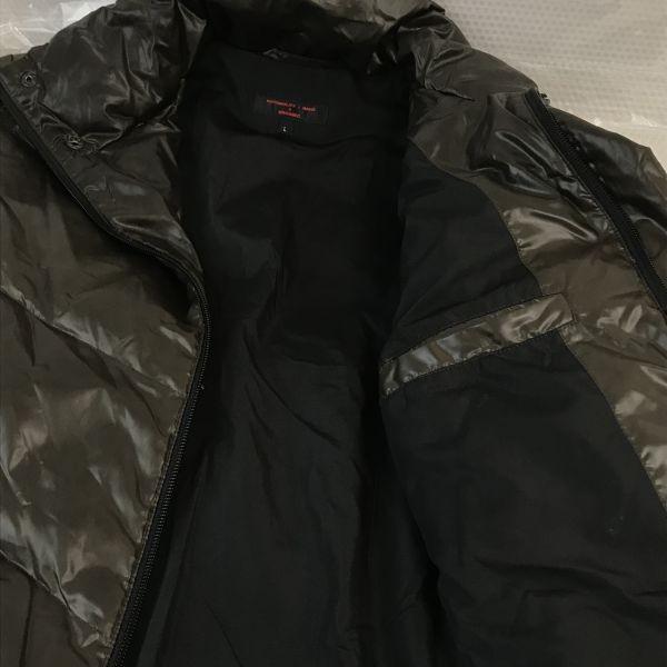 NATIONALITY+NAME=GROSBEC 70% Down Jacket Men L Dark Brown Winter Outerwear(USED)