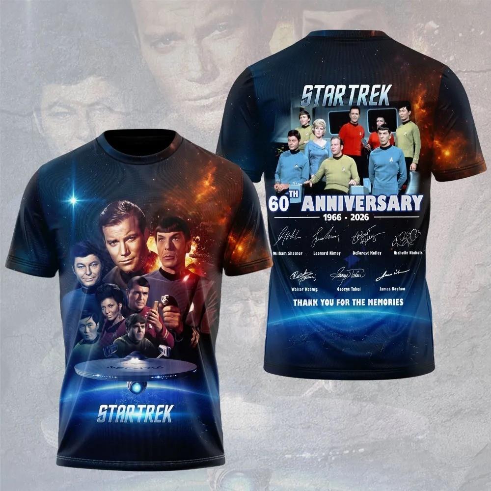 Star Trek 60th Anniversary 2026 3D T-shirt S to 5XL Gift For Fan PP2614 XXL