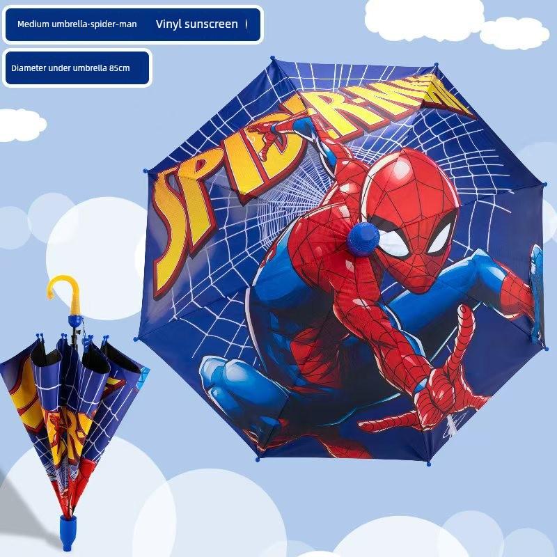 Children's Umbrella for Elementary School Students, Babies, and Kindergarten Children, Sturdy and Durable, Cartoon Umbrella with Black Coating for